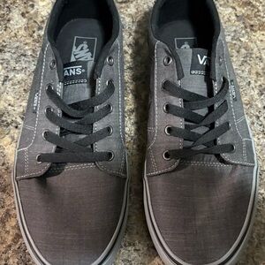 Vans Men's Black and Gray Sneakers